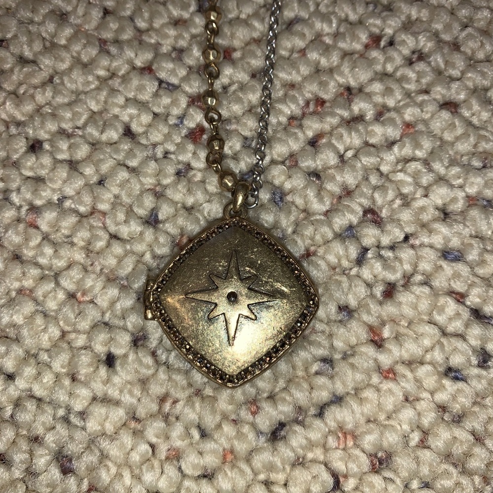 Lucky brand locket necklace